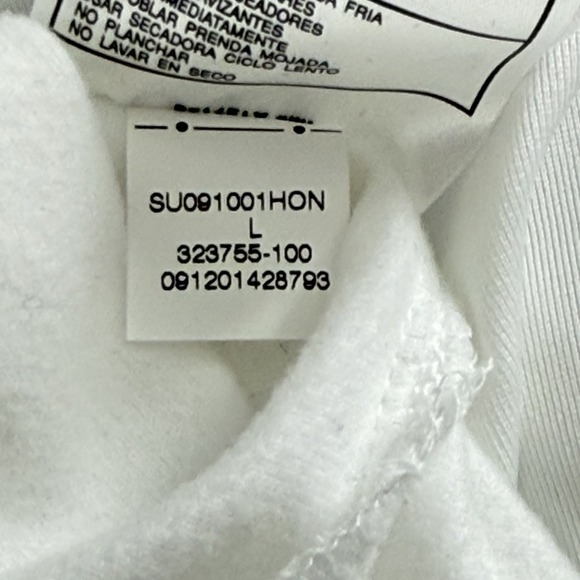 VTG Y2K Nike Sportswear Jacket Women's Large Athleisure Full Zip White/Blue - Picture 7 of 7